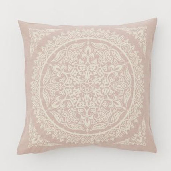 Patterned Cotton Cushion Cover