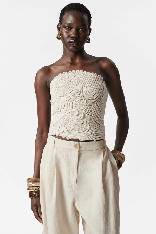 Sculptural Bandeau Top