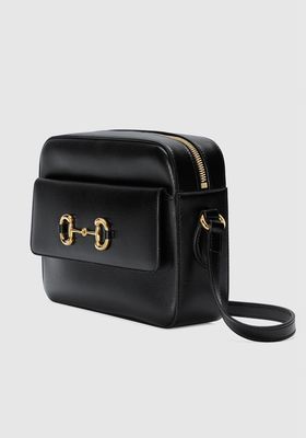 Horsebit 1955 Small Textured-Leather Shoulder Bag from Gucci
