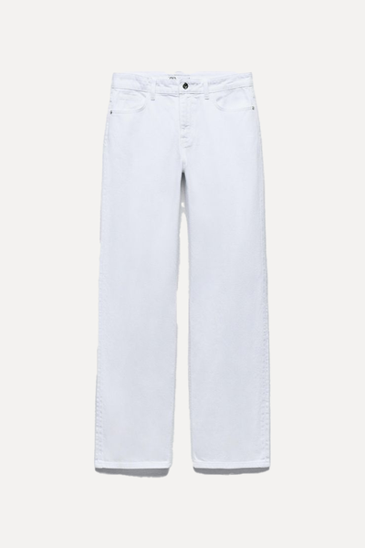 Z1975 Straight-Fit High-Waist Long Length Jeans from Zara