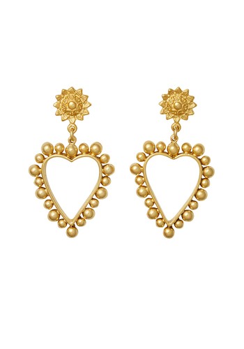 Heart Of Gold Earrings from Brinker And Eliza