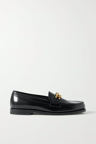 Garavani Logo-Embellished Leather Loafers from Valentino