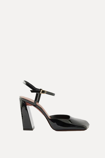 Charlotte 95 Patent-Leather Pumps from Amina Muaddi