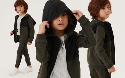 Cotton Rich Colour Block Hoodie, £14 | M&S 