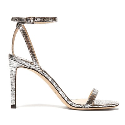 Minny 85 Metallic Leather Sandals from Jimmy Choo