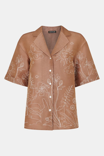 Embroidered Scribble Shirt from Whistles