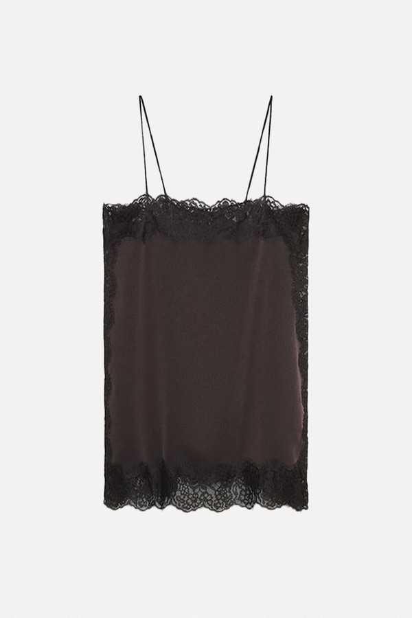 Satin Lace Top