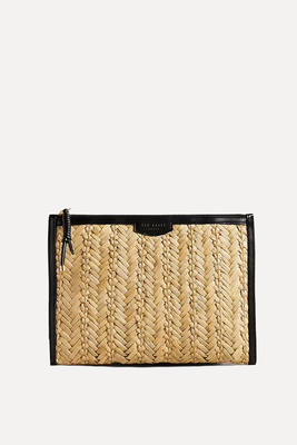 Ivelin Woven Seagrass Clutch Bag from Ted Baker 
