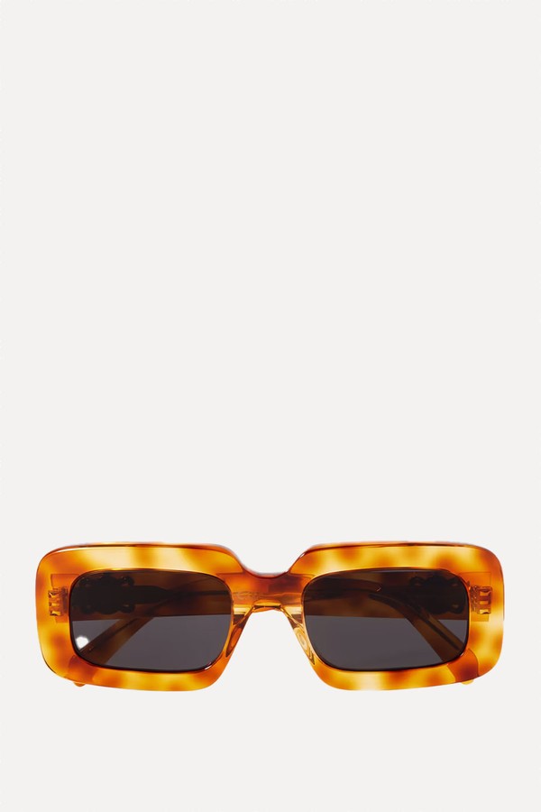 Triomphe Oversized Square-Frame Tortoiseshell Acetate Sunglasses from Celine Eyewear