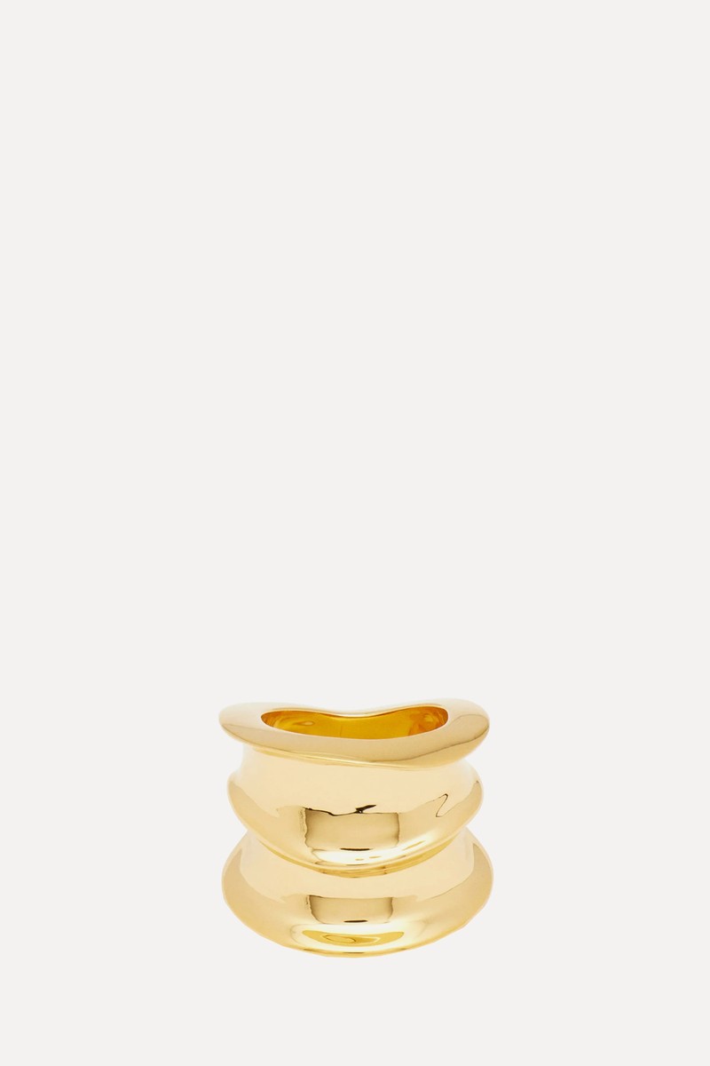 Interlaced Chunky Ring from Saint Laurent