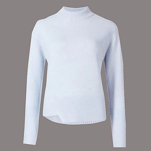 Wool Rich Textured Turtle Neck Jumper