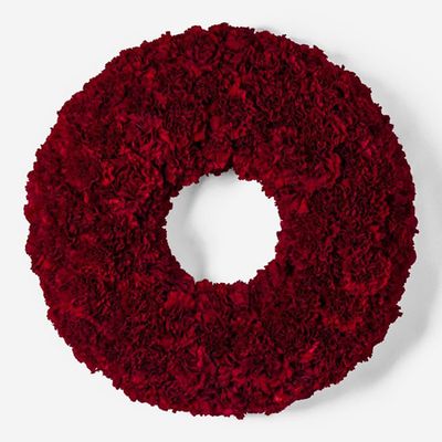 Red Indoor Wreath from Flowerbx