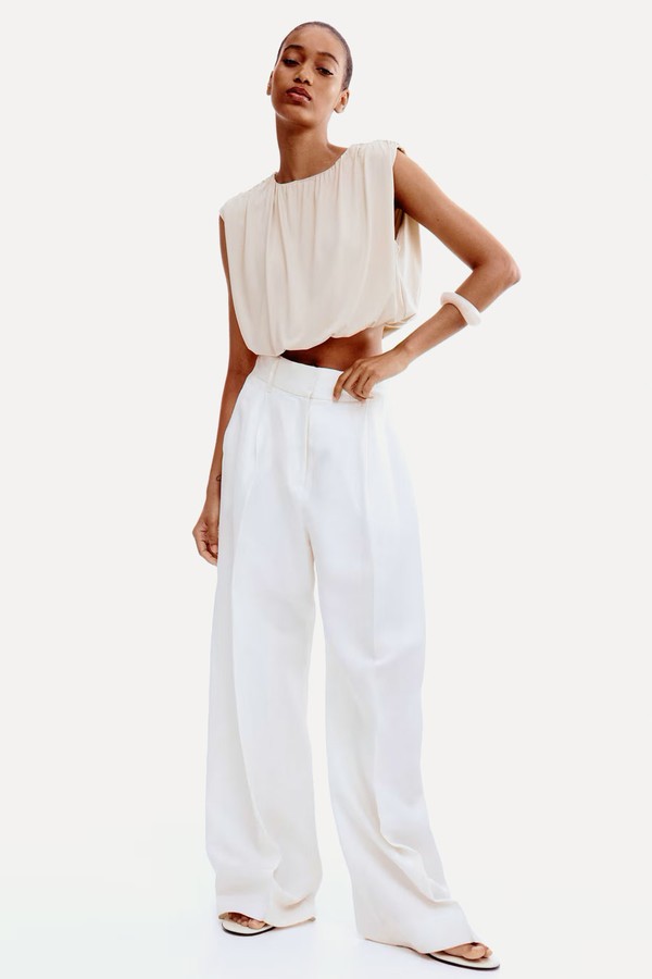 Draped Cropped Top from H&M