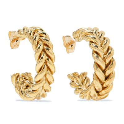 Grana Gold-Tone Hoop Earrings from Laura Lombardi & Net Sustain