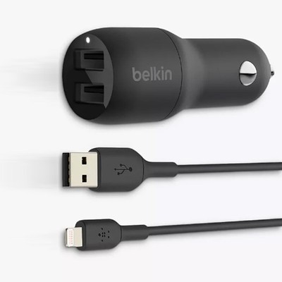 Dual USB-A Car Charger from Belkin