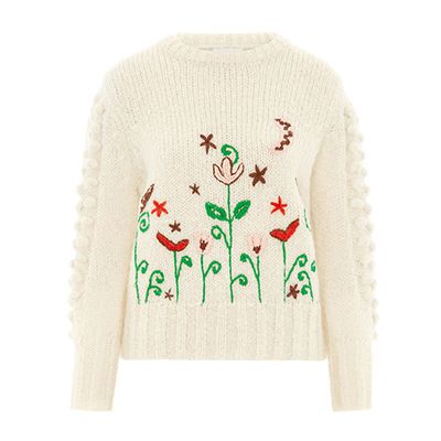 Gloria Embroidered Mohair Jumper from Hayley Menzies