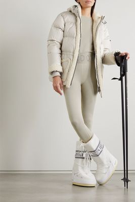 + NET SUSTAIN Ledo hooded quilted ski jacket