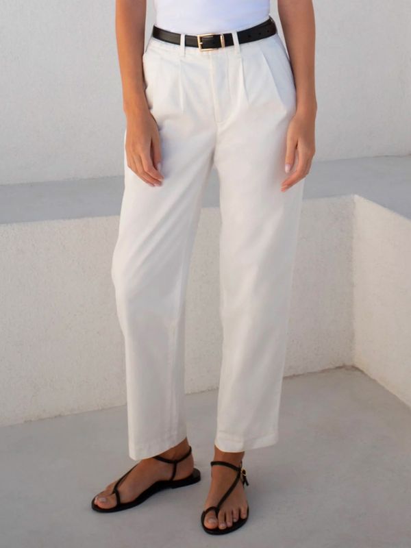 Look We Love: White Shirt & Trousers