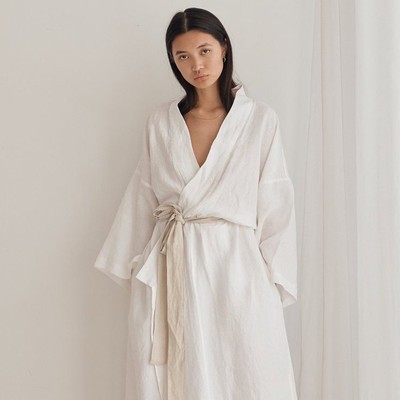 02 Linen Robe by Deiji Studios