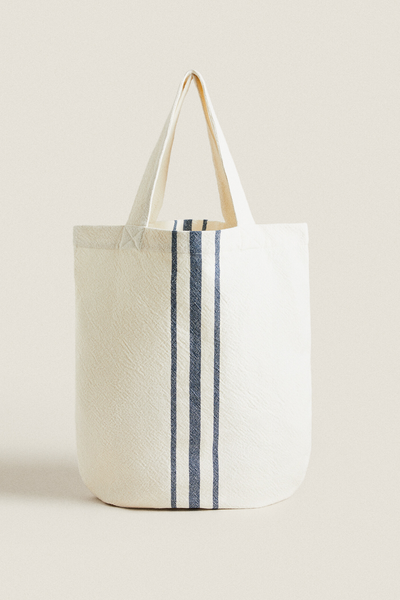 Striped Beach Bag from Zara