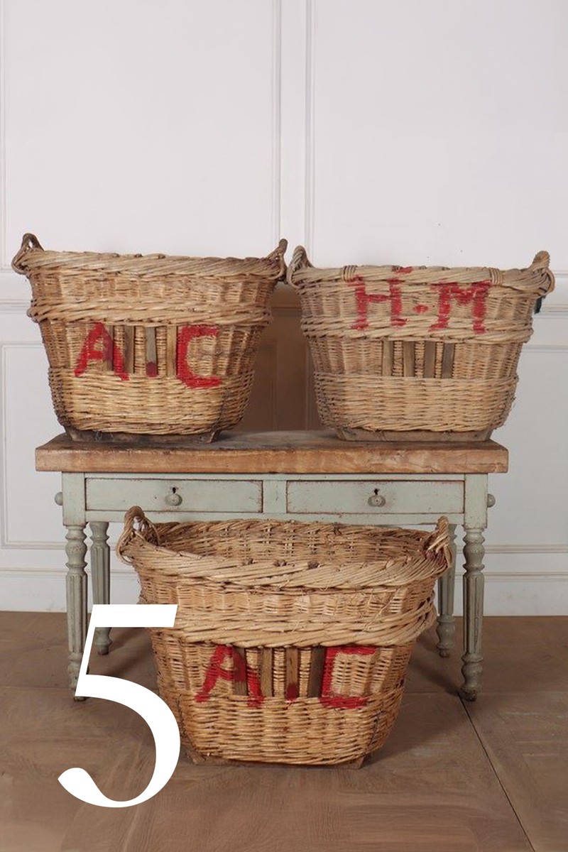 Champagne Grape Basket from Arcadia Antiques