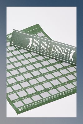 100 Golf Course Scratch Off Bucket List Poster  from Oliver Bonas 