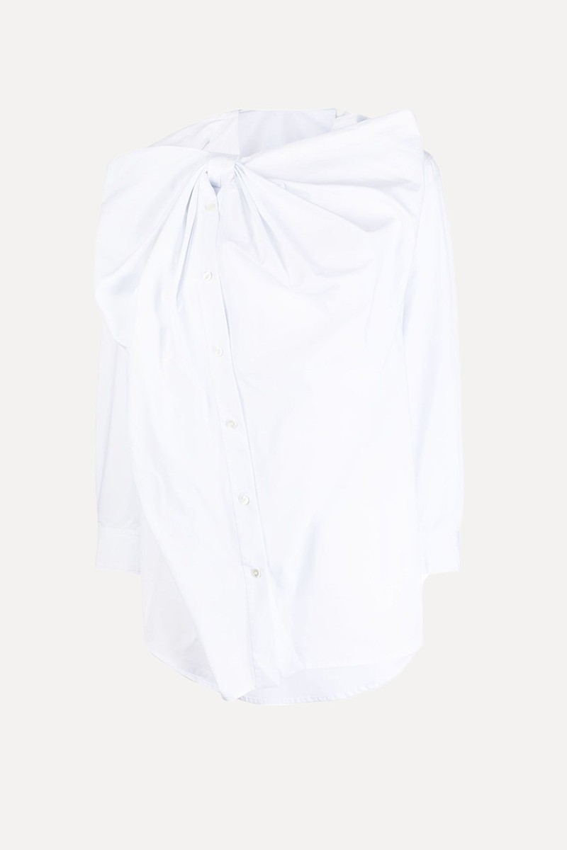 Bow-Detail Long-Sleeve Shirt from JNBY