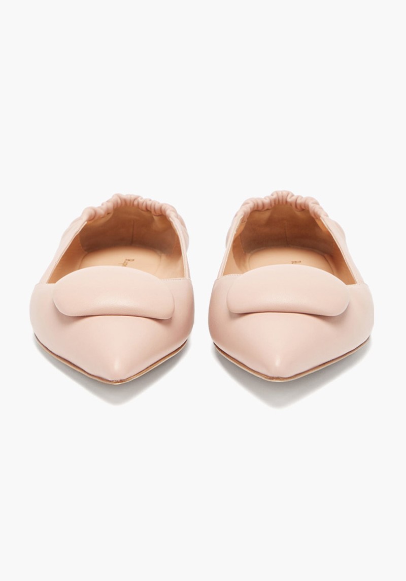 Calin Point-Toe Leather Flats from Rupert Sanderson