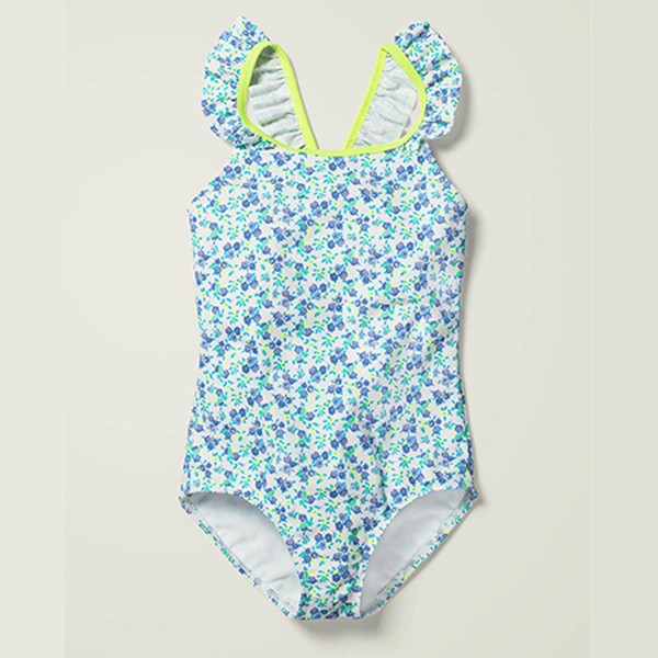 Back Detail Swimsuit Sky Blue from Boden