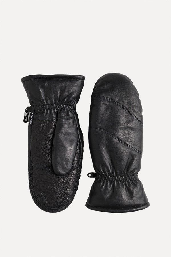 Leather Mittens With Thermomove™ from H&M Move