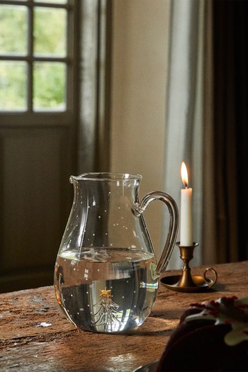 Borosilicate Glass Jug With Christmas Snowflakes from Zara