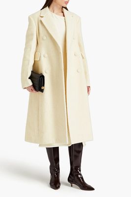 Double-Breasted Bouclé Coat from Jil Sander
