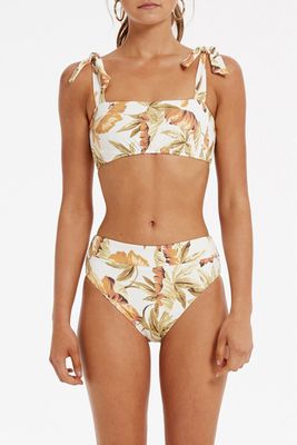 Dusk Leaf Bralette Bikini Set