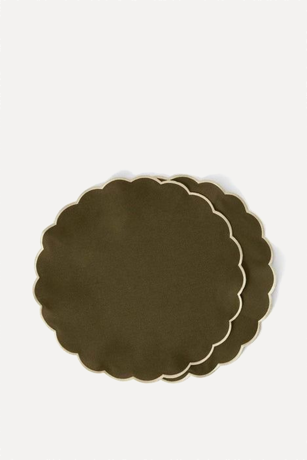 Grace Scallop Placemat from Von Norten 