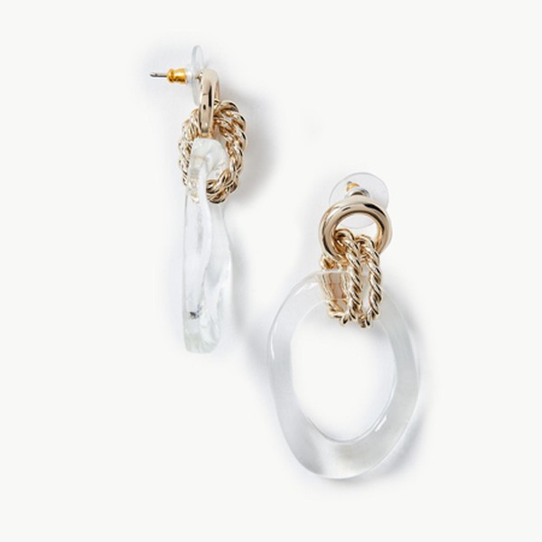 Autograph, Circle Rock Drop Earrings