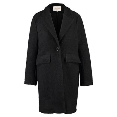 Black Wool Blend Coat
