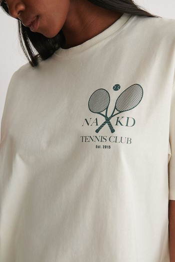 Tennis Club Printed T-Shirt  from Nakd