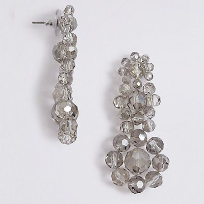 Glass Bead Drop Earrings from Marks & Spencer