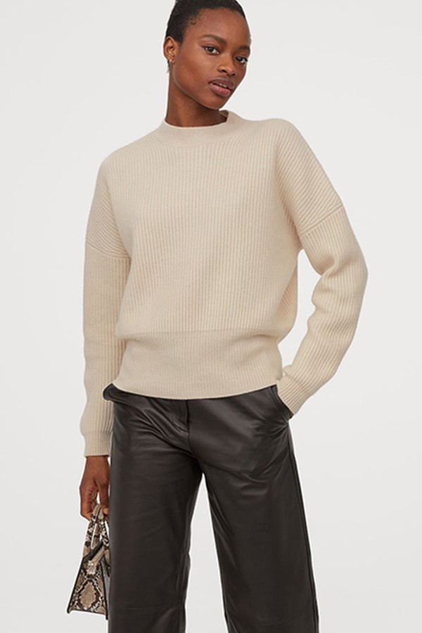 Rib Knit Cashmere Jumper from H&M