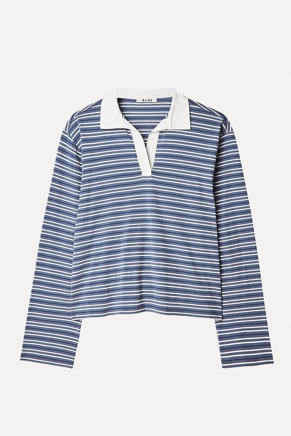 Long Sleeve Polo Shirt from NA-KD