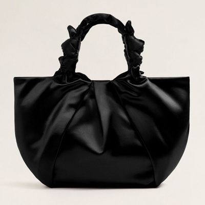 Knotted Satin Bag from Mango