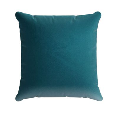 Scatter Cushion In Deep Turquoise Velvet