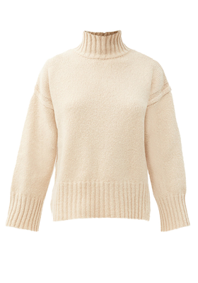 Split-Hem Brushed Wool-Blend Sweater from Frame