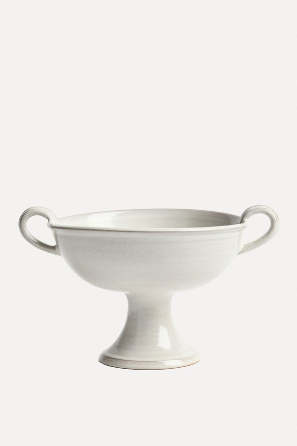Footed Reactive-Glaze Serving Bowl from H&M 