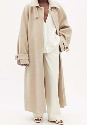 Wool-Blend Oversized Coat