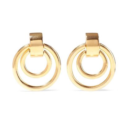 24-Karat Gold-Plated Clip Earrings from Ben-Amun