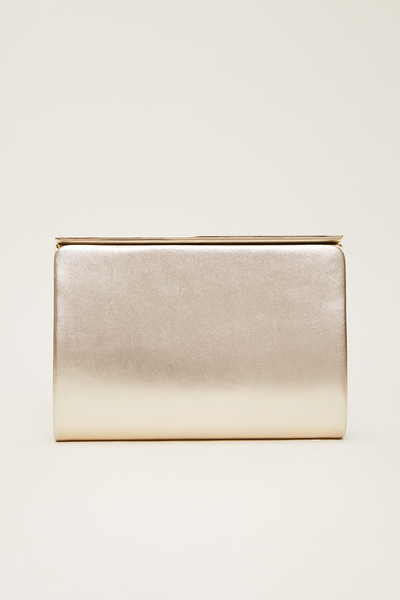 Leather Slim Clutch Bag