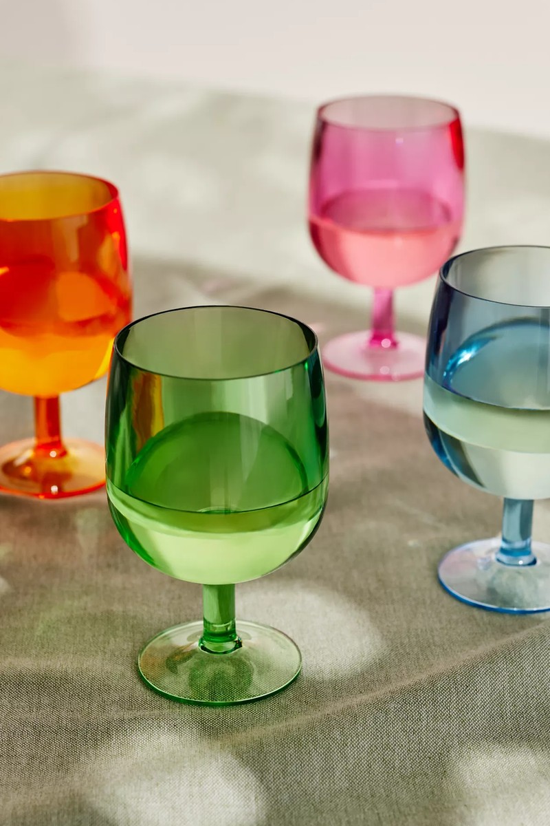 Stackable Plastic Picnic Wine Glasses from John Lewis 