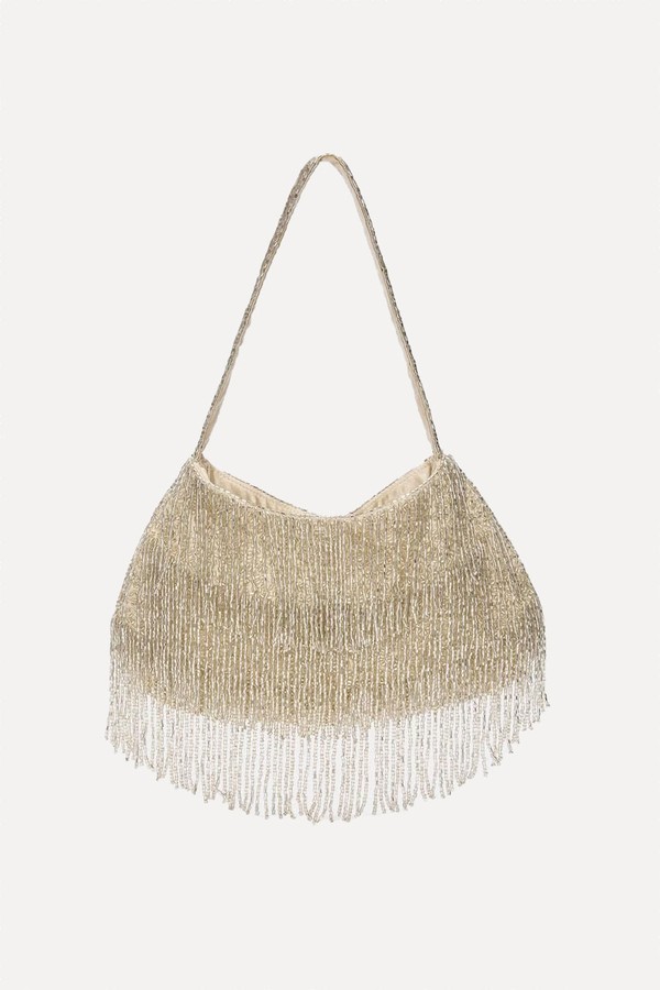 Beaded Shoulder Bag With Fringing from Pull &amp; Bear