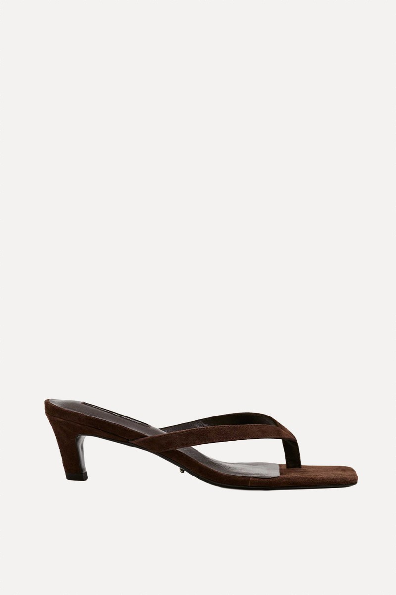 Topaz Kitten Heel Toe Thong Sandals from Tony Bianco